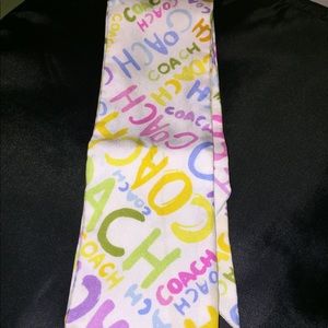 Coach Scribble Graffiti Pony Scarf